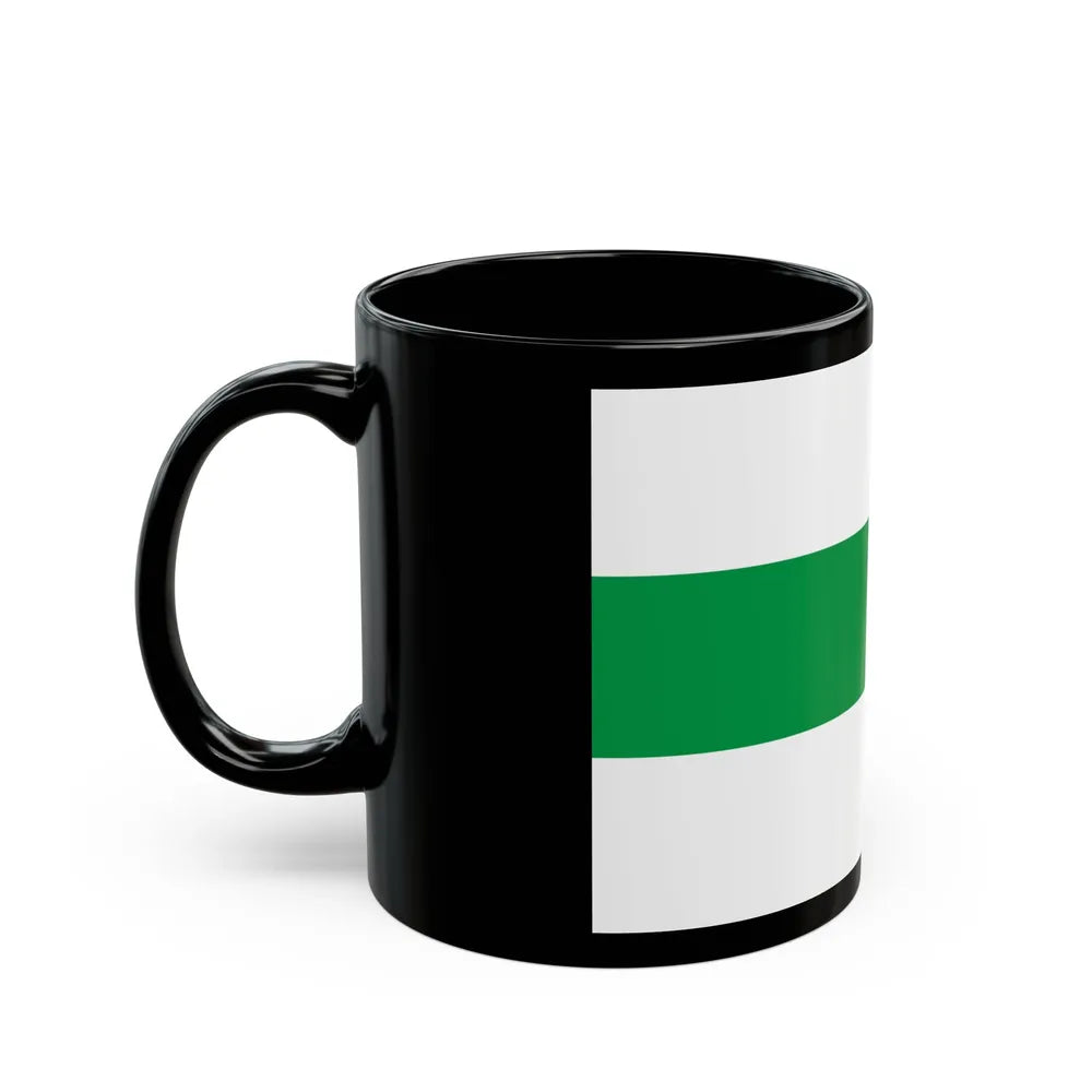 Flag of City of Groningen the capital of the province of Groningen Netherlands - Black Coffee Mug-Go Mug Yourself