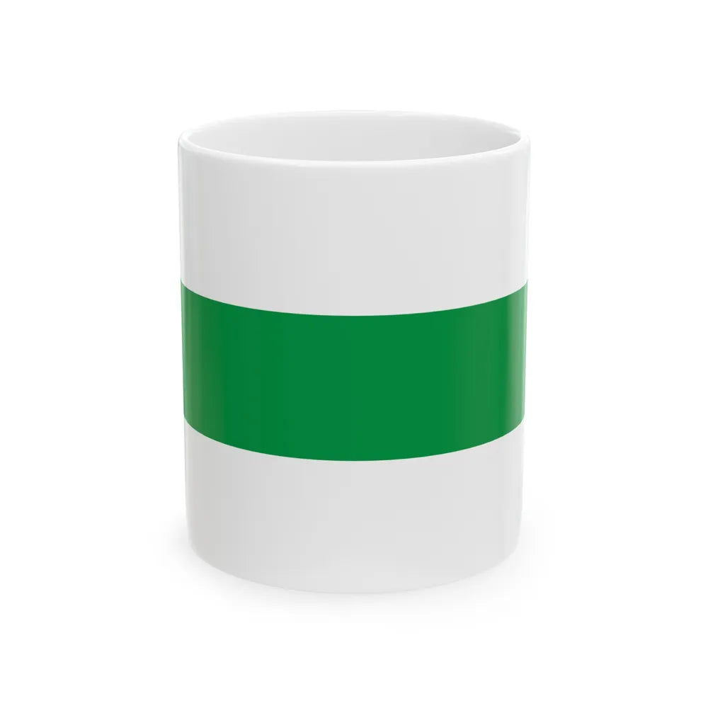 Flag of City of Groningen the capital of the province of Groningen Netherlands - White Coffee Mug-11oz-Go Mug Yourself