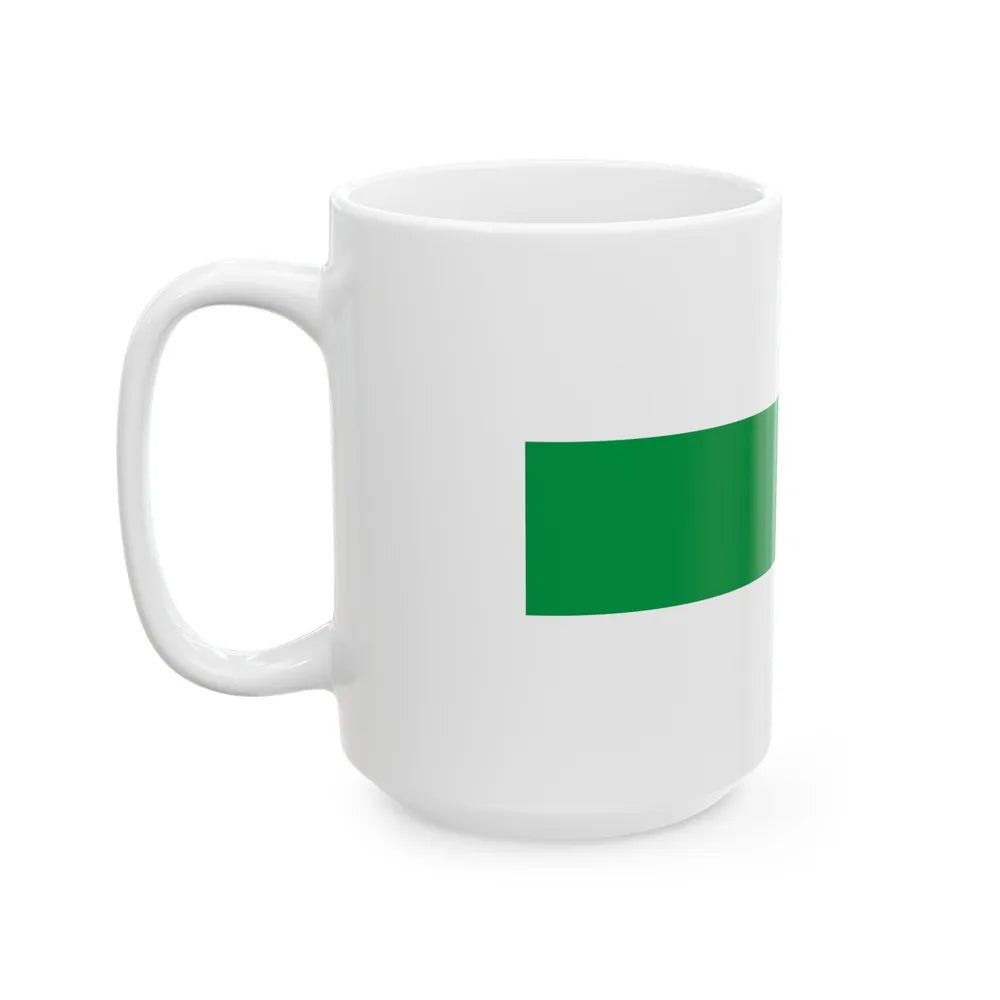 Flag of City of Groningen the capital of the province of Groningen Netherlands - White Coffee Mug-Go Mug Yourself