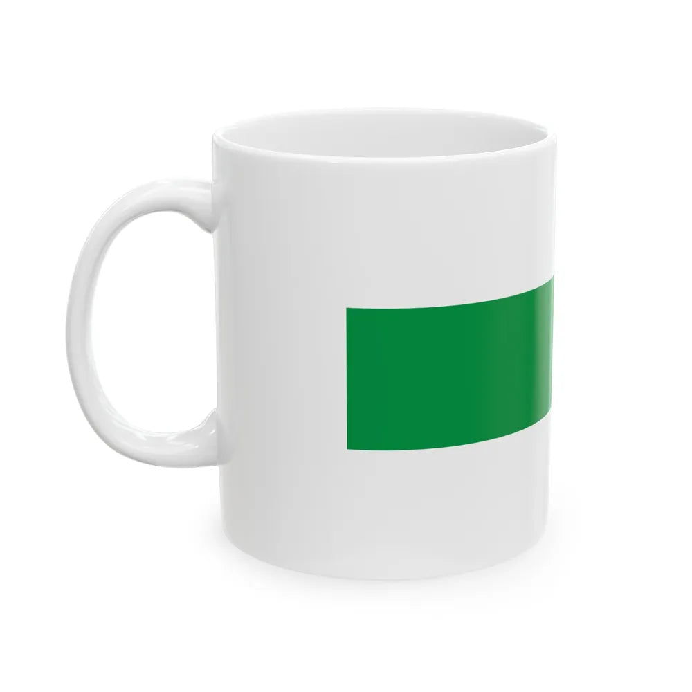 Flag of City of Groningen the capital of the province of Groningen Netherlands - White Coffee Mug-Go Mug Yourself