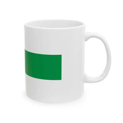 Flag of City of Groningen the capital of the province of Groningen Netherlands - White Coffee Mug-Go Mug Yourself