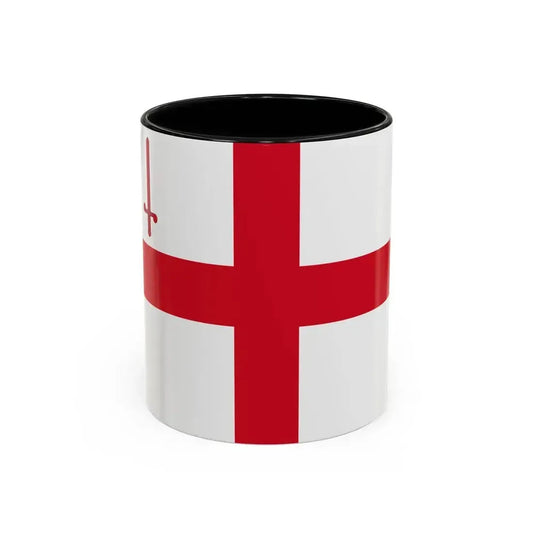 Flag of City of London UK - Accent Coffee Mug 11oz Black - Go Mug Yourself