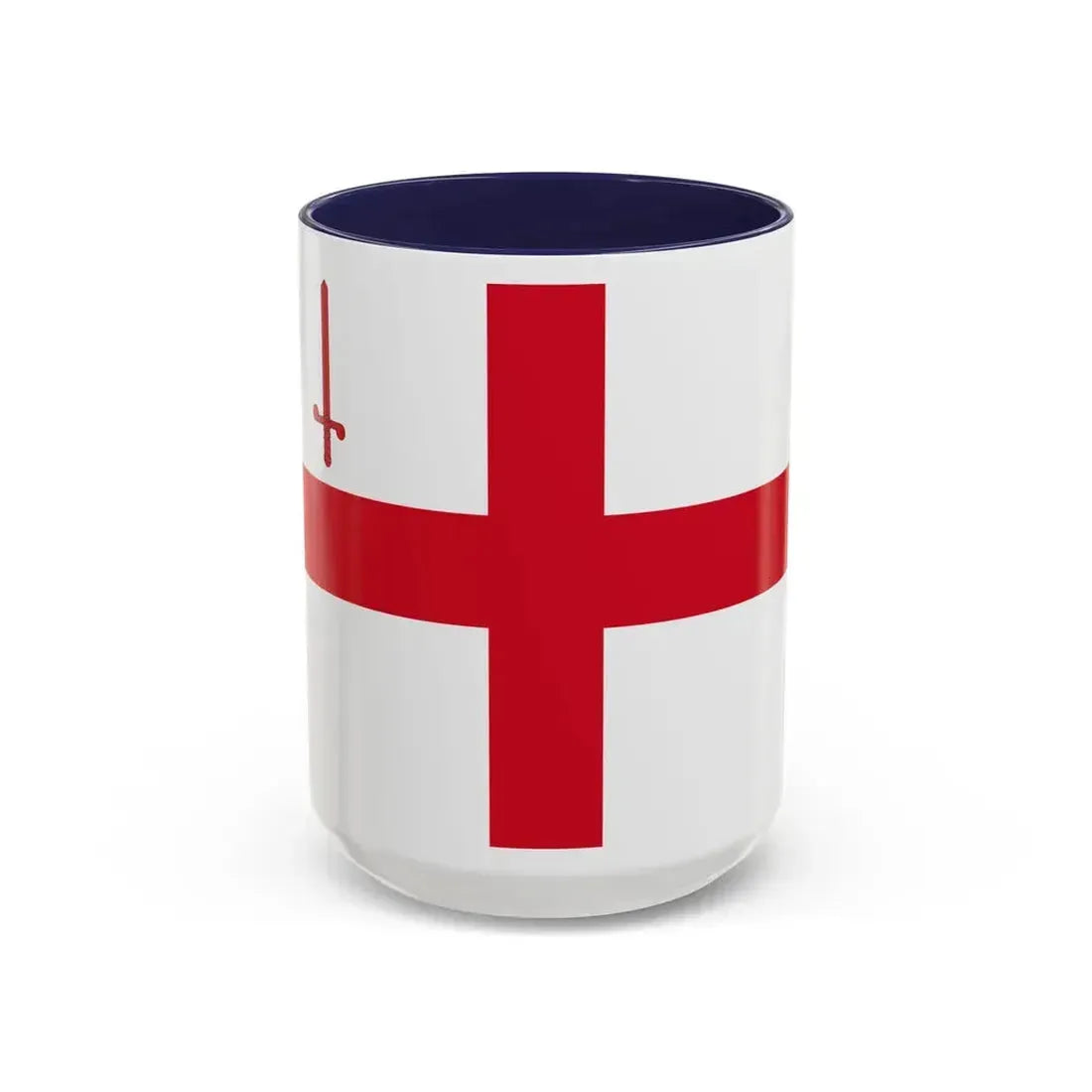 Flag of City of London UK - Accent Coffee Mug 15oz Navy - Go Mug Yourself