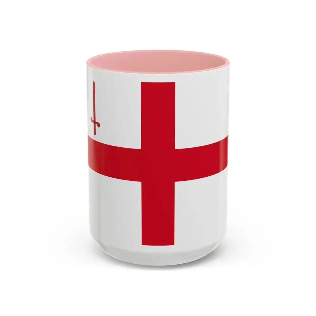 Flag of City of London UK - Accent Coffee Mug 15oz Pink - Go Mug Yourself