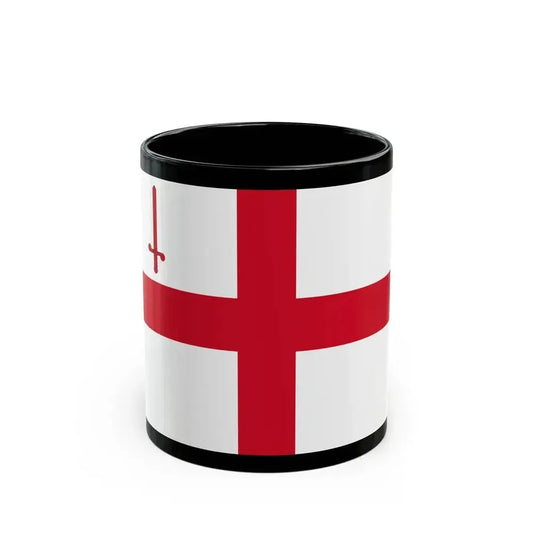 Flag of City of London UK - Black Coffee Mug 11oz - Go Mug Yourself