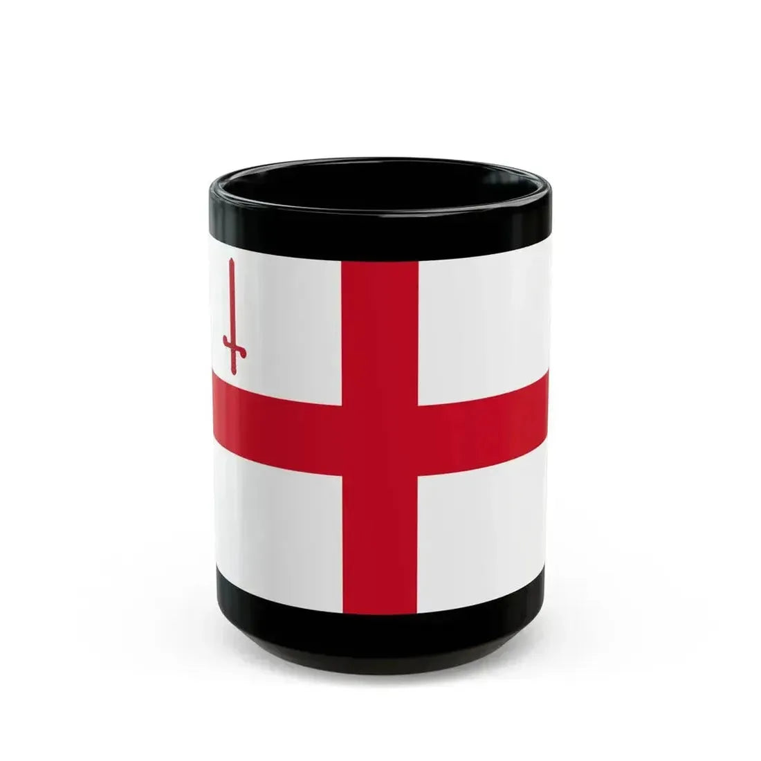 Flag of City of London UK - Black Coffee Mug 15oz - Go Mug Yourself