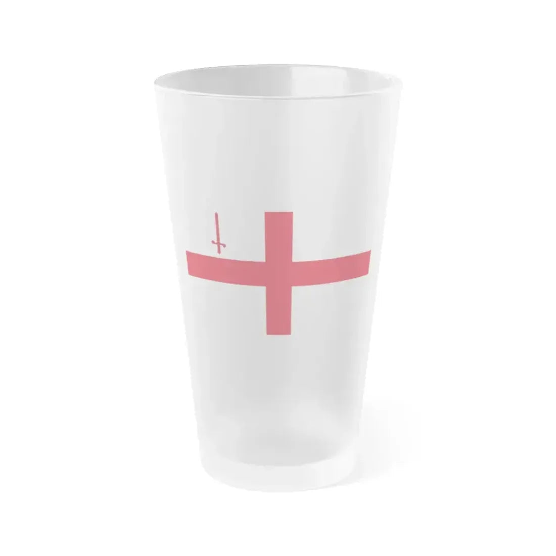 Flag of City of London UK - Frosted Pint Glass 16oz 16oz Frosted - Go Mug Yourself