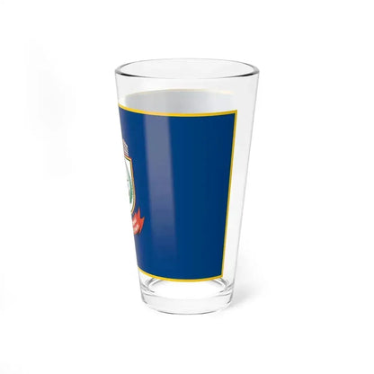 Flag of City of Makassar Indonesia - Pint Glass 16oz - Go Mug Yourself