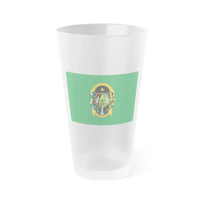 Flag of City of Yogyakarta Indonesia - Frosted Pint Glass 16oz 16oz Frosted - Go Mug Yourself