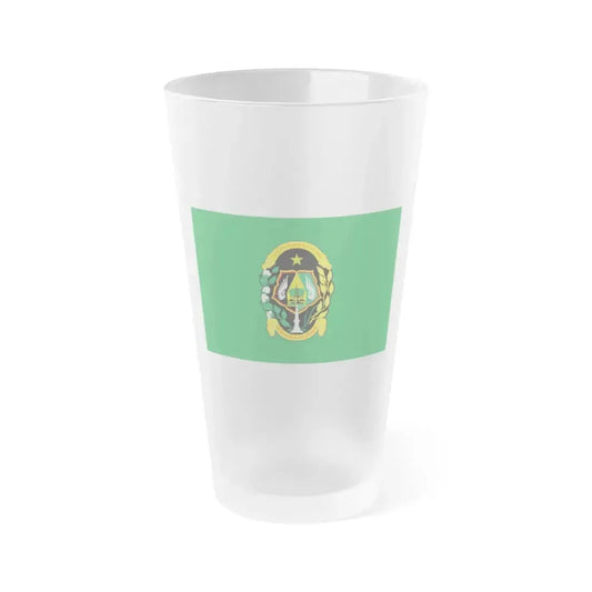 Flag of City of Yogyakarta Indonesia - Frosted Pint Glass 16oz 16oz Frosted - Go Mug Yourself