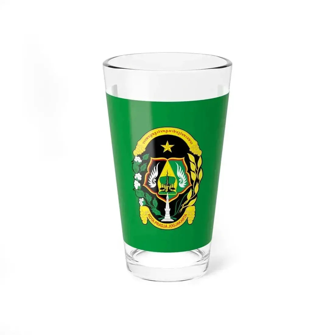 Flag of City of Yogyakarta Indonesia - Pint Glass 16oz 16oz - Go Mug Yourself
