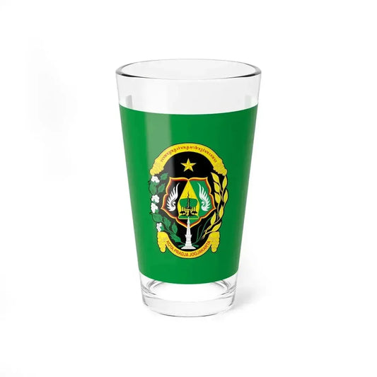 Flag of City of Yogyakarta Indonesia - Pint Glass 16oz 16oz - Go Mug Yourself