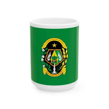 Flag of City of Yogyakarta Indonesia - White Coffee Mug 15oz - Go Mug Yourself