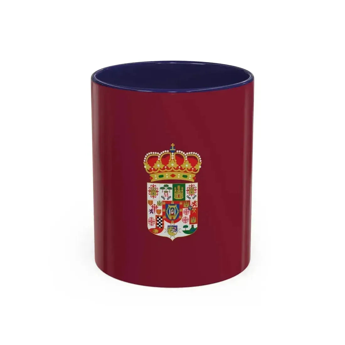 Flag of Ciudad Real Spain - Accent Coffee Mug 11oz Navy - Go Mug Yourself