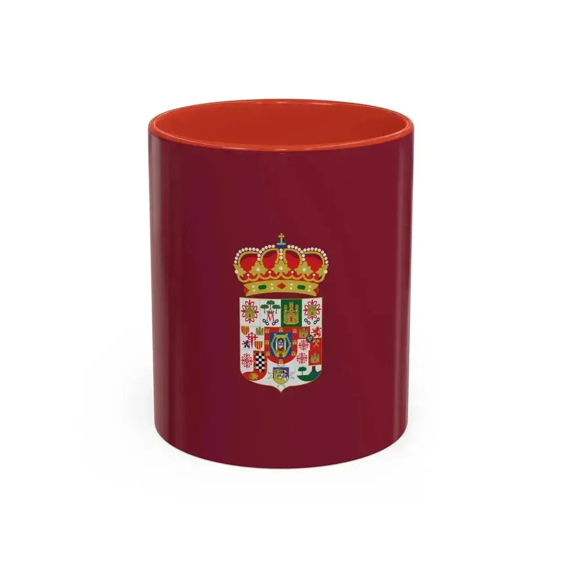Flag of Ciudad Real Spain - Accent Coffee Mug 11oz Red - Go Mug Yourself