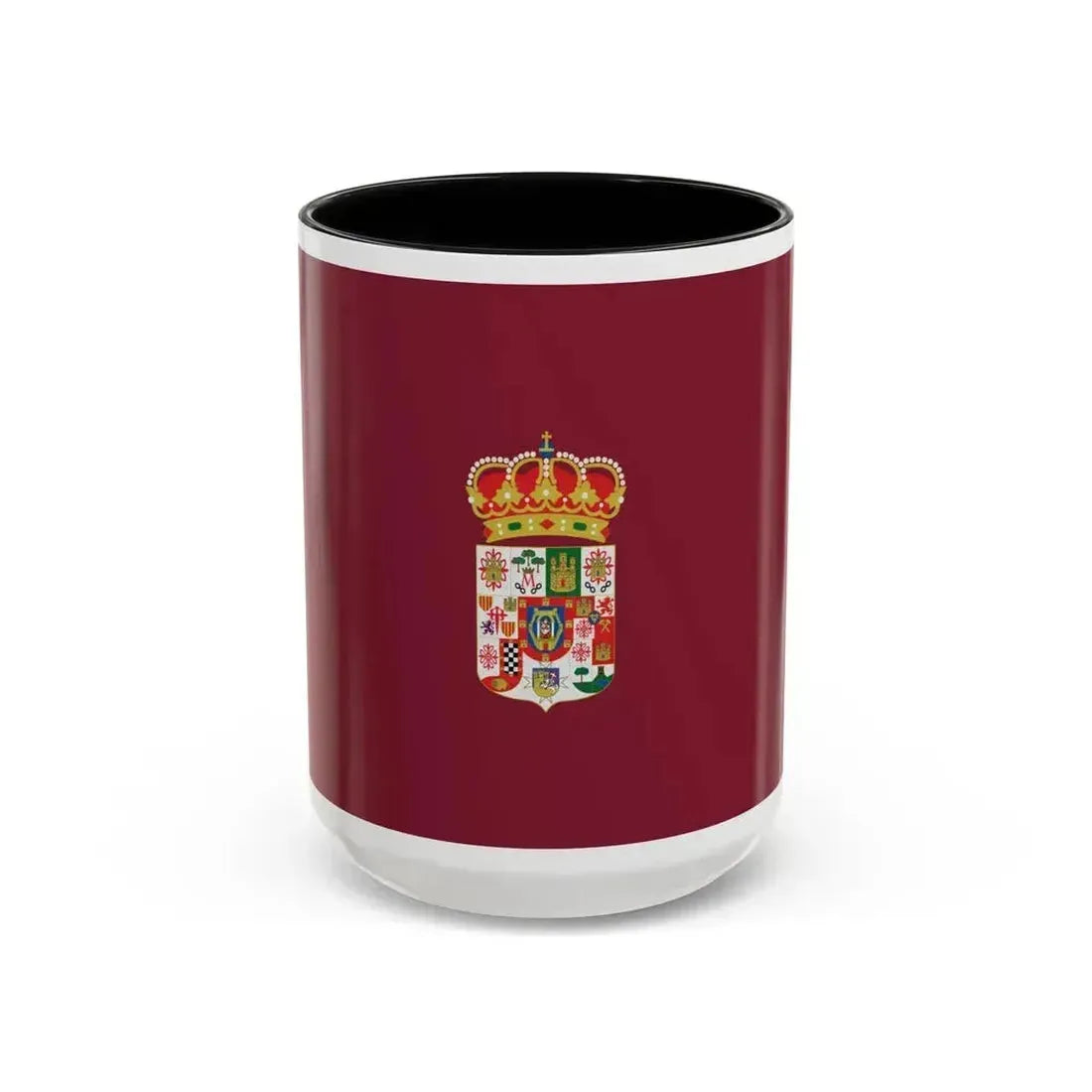 Flag of Ciudad Real Spain - Accent Coffee Mug 15oz Black - Go Mug Yourself