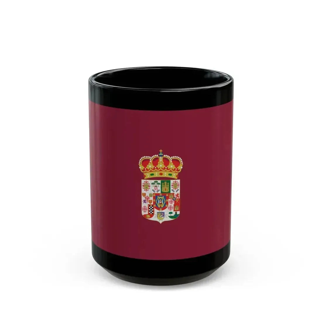 Flag of Ciudad Real Spain - Black Coffee Mug 15oz - Go Mug Yourself