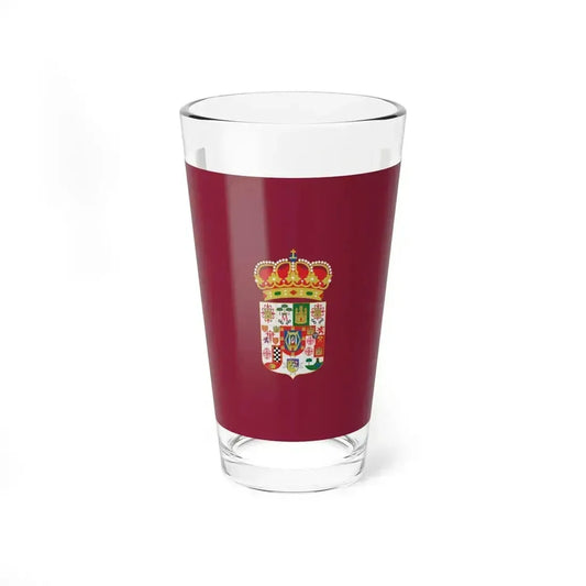 Flag of Ciudad Real Spain - Pint Glass 16oz 16oz - Go Mug Yourself