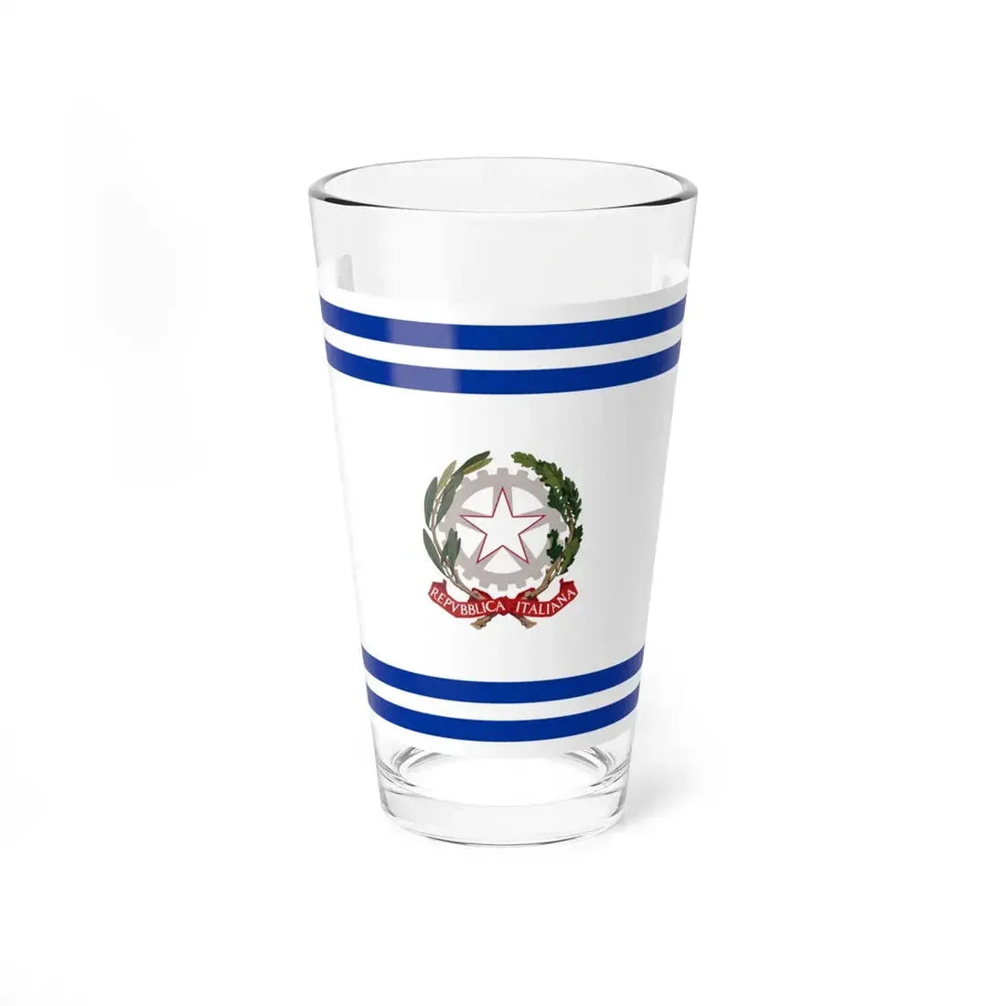 Flag of civil authority of Italy (Italy) Pint Glass 16oz 16oz - Go Mug Yourself