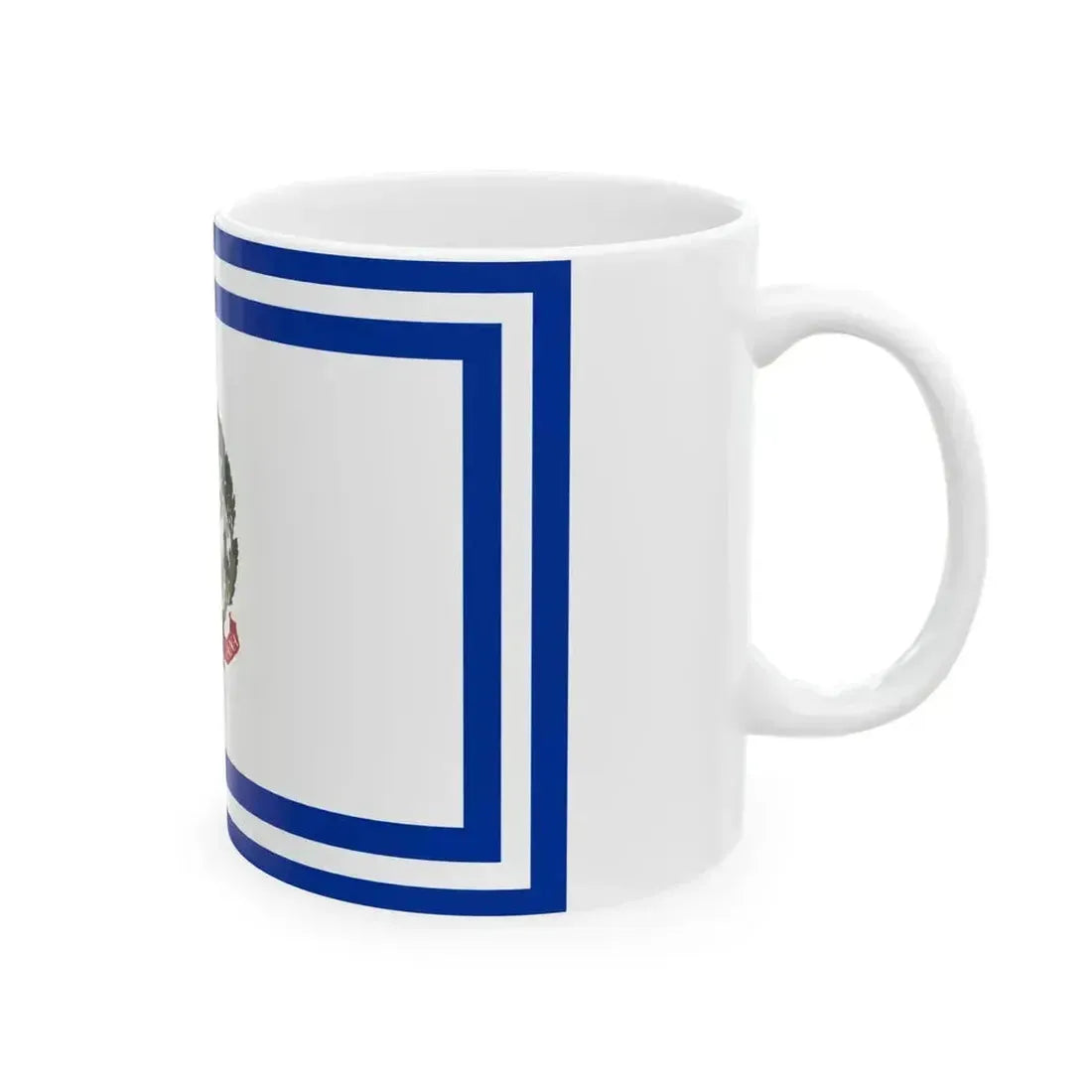 Flag of civil authority of Italy (Italy) White Coffee Mug - Go Mug Yourself
