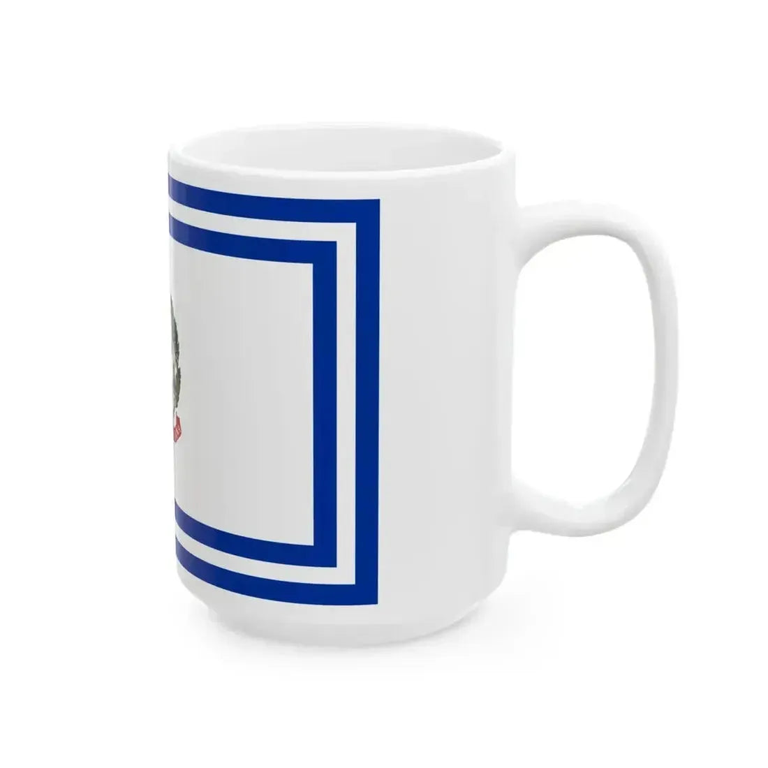 Flag of civil authority of Italy (Italy) White Coffee Mug - Go Mug Yourself