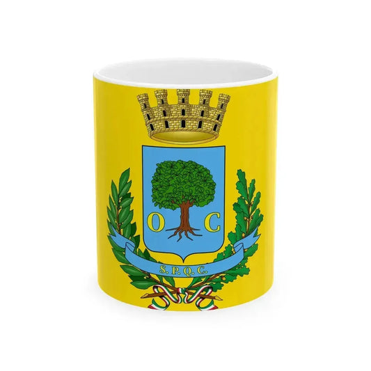 Flag of Civitavecchia (Italy) White Coffee Mug 11oz - Go Mug Yourself