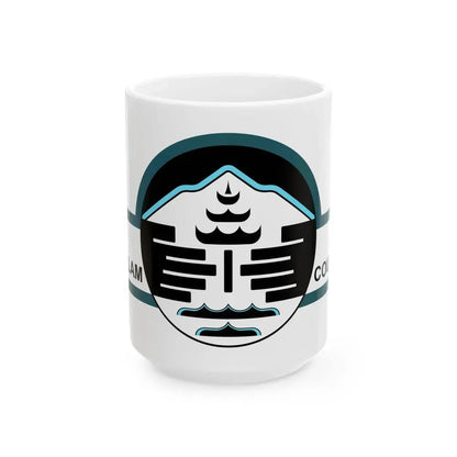 Flag of Clallam County Washington (United States) White Coffee Mug 15oz - Go Mug Yourself