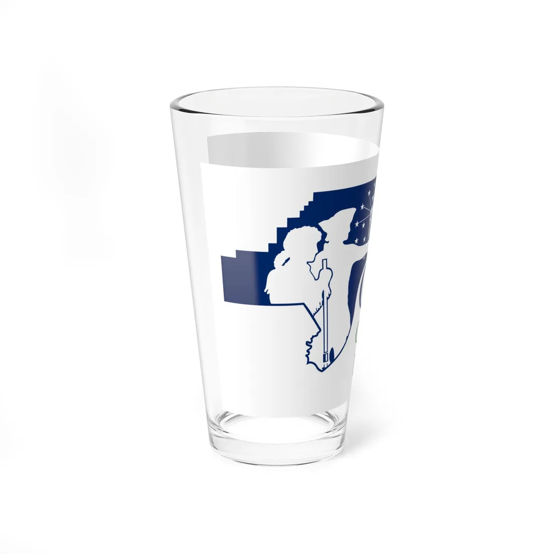 Flag of Clark County IN (India) Pint Glass 16oz - Go Mug Yourself