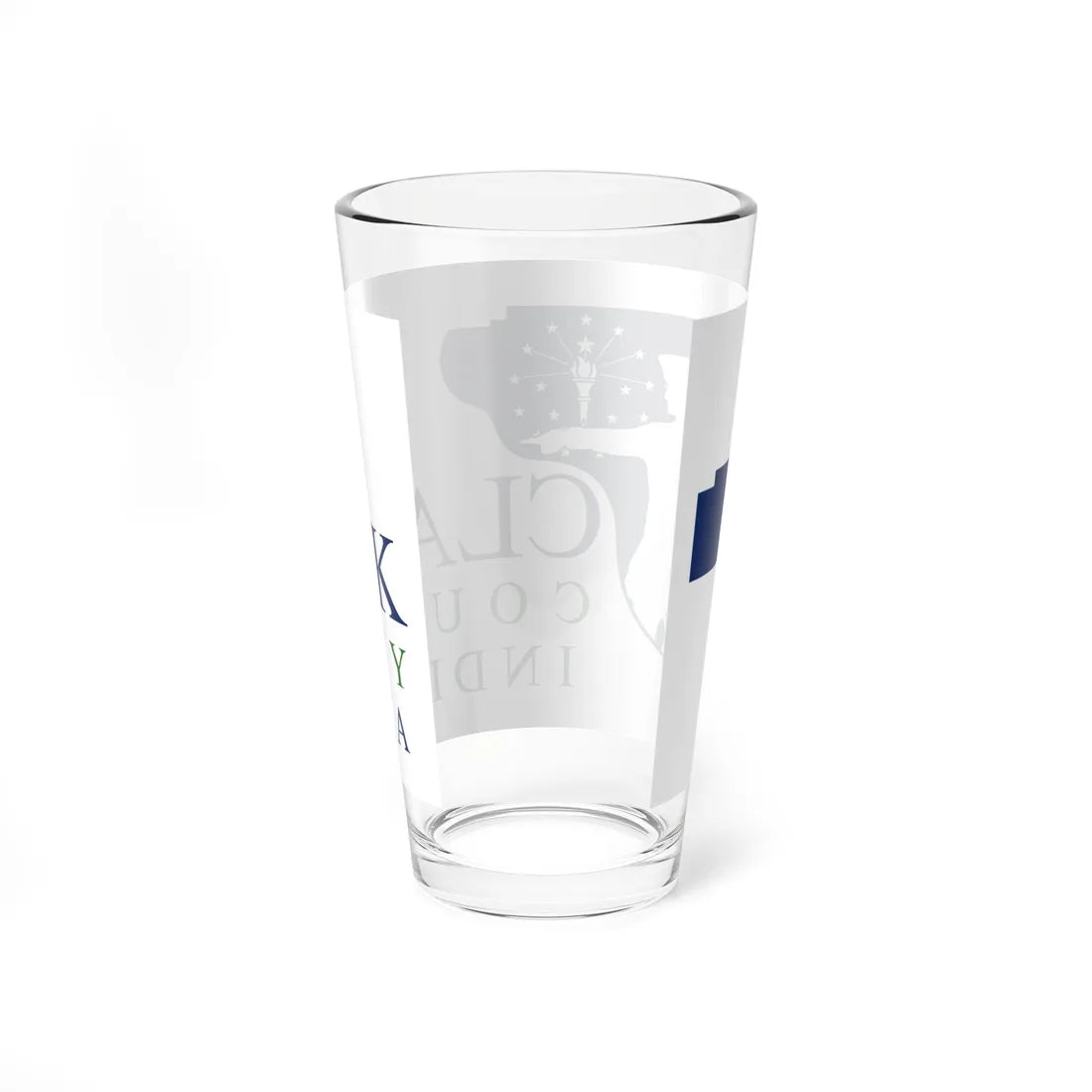 Flag of Clark County IN (India) Pint Glass 16oz - Go Mug Yourself