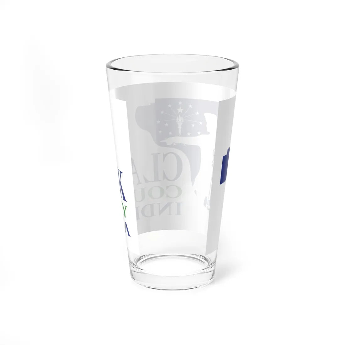 Flag of Clark County Indiana (India) Pint Glass 16oz - Go Mug Yourself