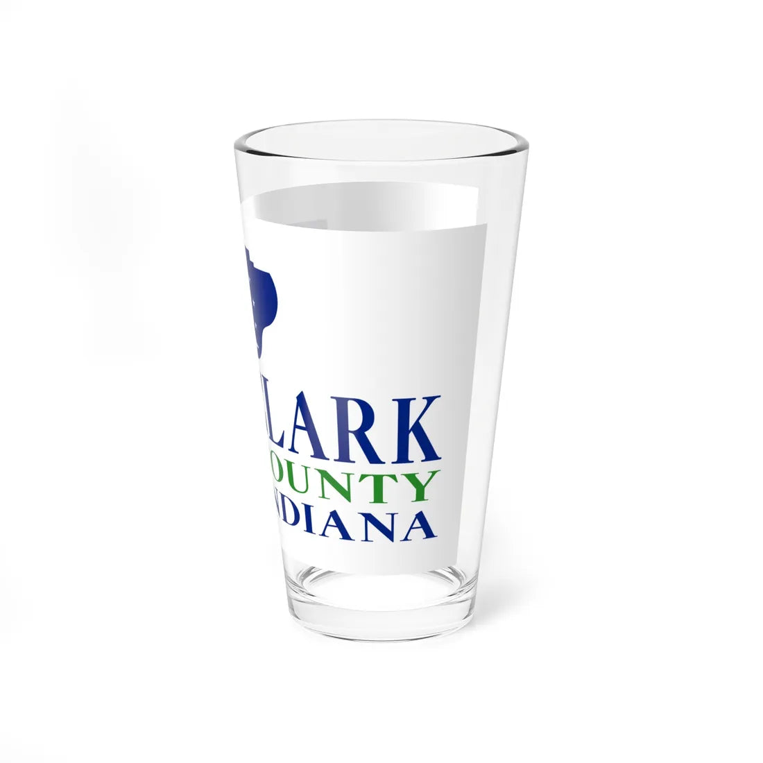 Flag of Clark County Indiana (India) Pint Glass 16oz - Go Mug Yourself