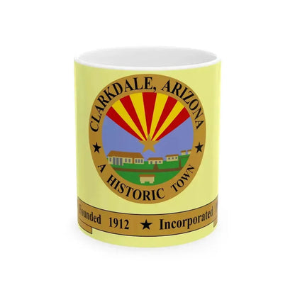 Flag of Clarkdale Arizona (United States) White Coffee Mug 11oz - Go Mug Yourself