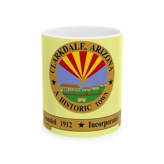 Flag of Clarkdale Arizona (United States) White Coffee Mug 11oz - Go Mug Yourself
