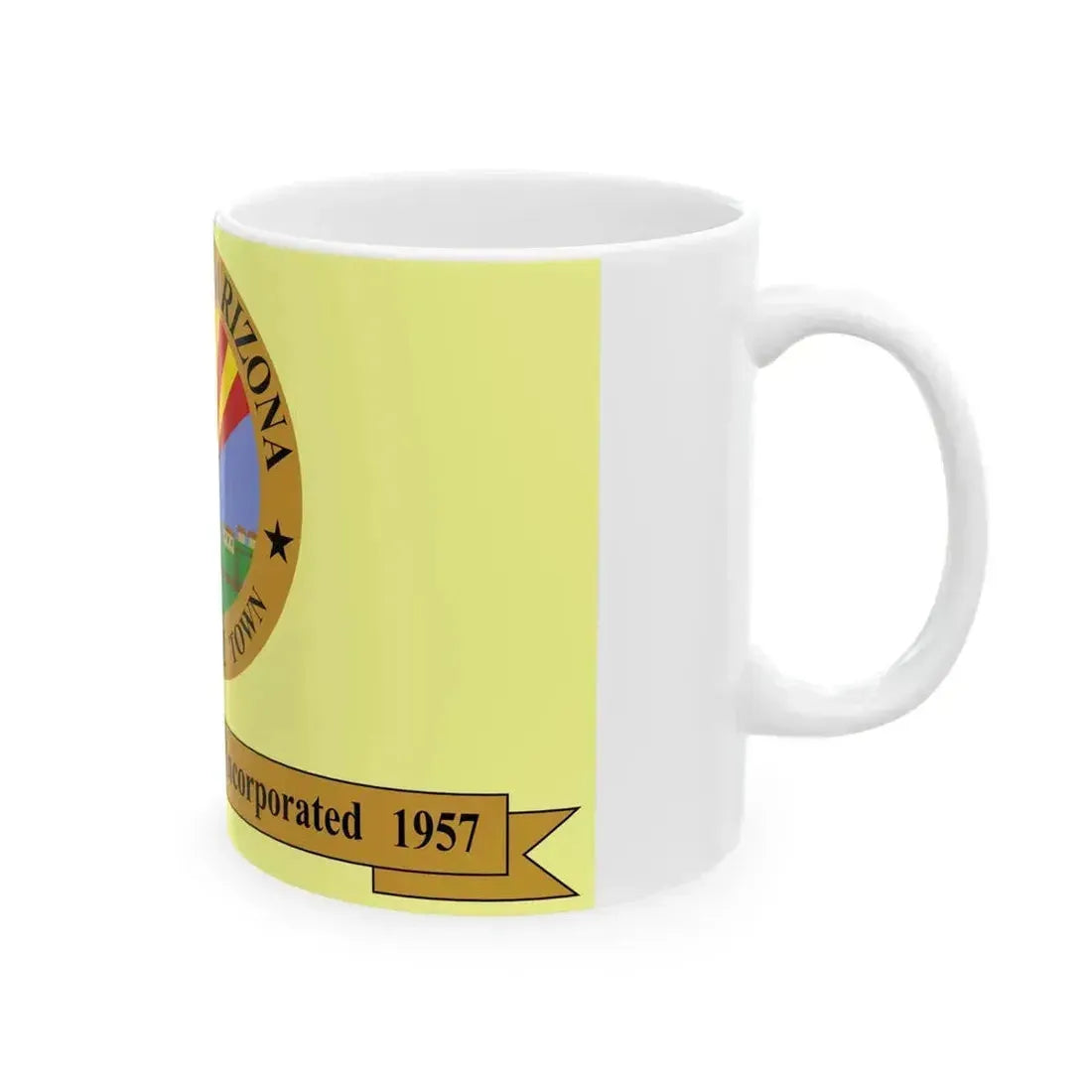 Flag of Clarkdale Arizona (United States) White Coffee Mug - Go Mug Yourself