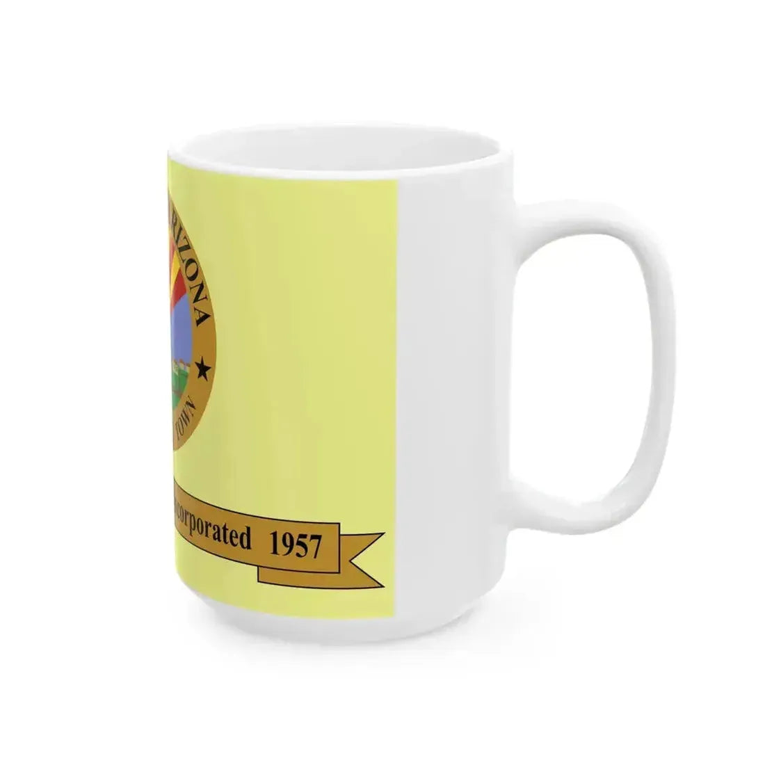 Flag of Clarkdale Arizona (United States) White Coffee Mug - Go Mug Yourself