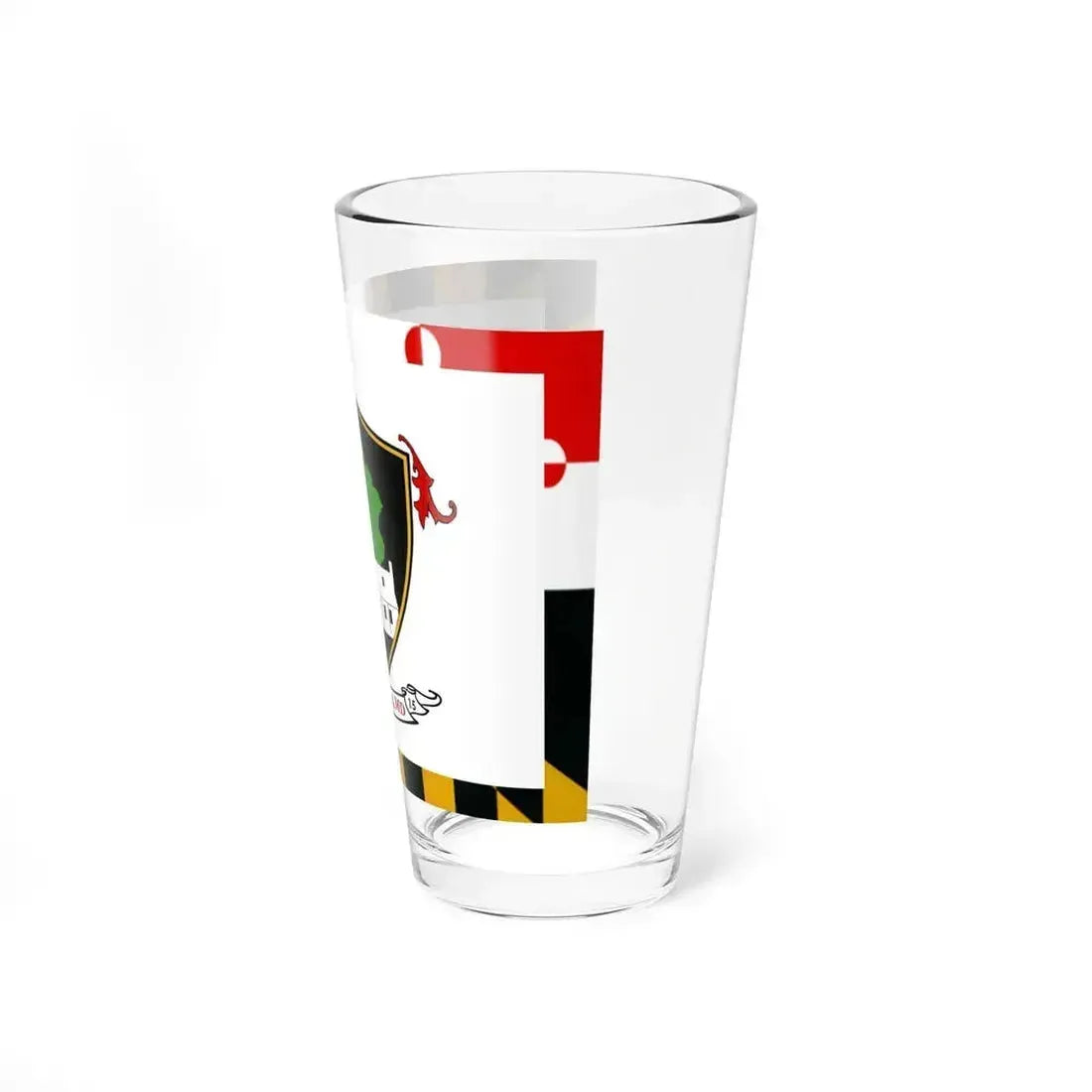Flag of Clarksburg, Maryland - Pint Glass 16oz - Go Mug Yourself