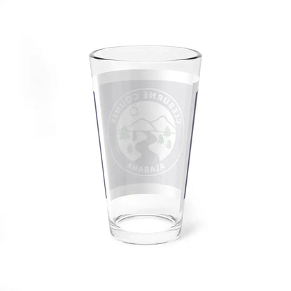 Flag of Cleburne County Alabama (United States) Pint Glass 16oz - Go Mug Yourself