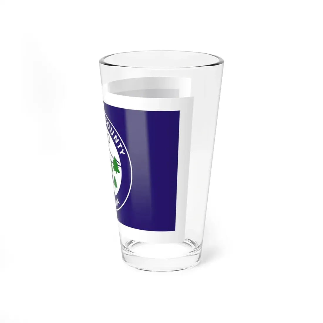Flag of Cleburne County Alabama (United States) Pint Glass 16oz - Go Mug Yourself
