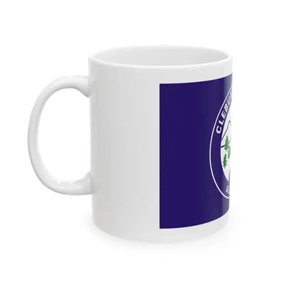 Flag of Cleburne County Alabama (United States) White Coffee Mug - Go Mug Yourself