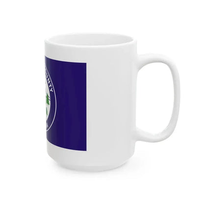 Flag of Cleburne County Alabama (United States) White Coffee Mug - Go Mug Yourself