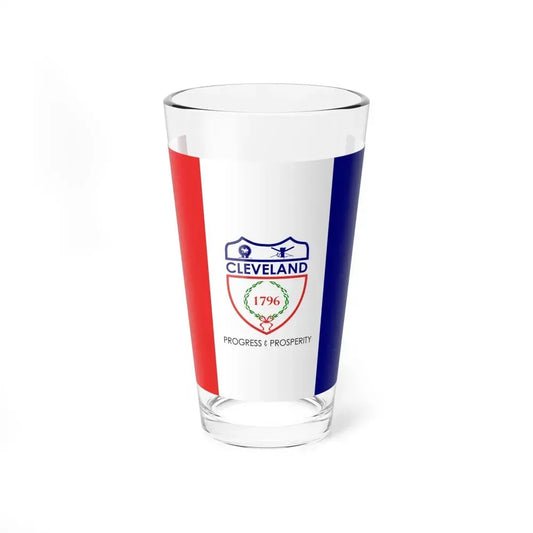 Flag of Cleveland, Ohio - Pint Glass 16oz 16oz - Go Mug Yourself