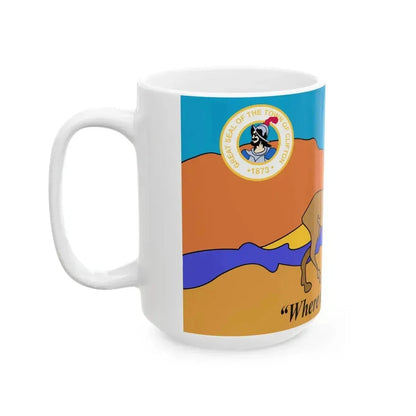 Flag of Clifton Arizona (United States) White Coffee Mug - Go Mug Yourself