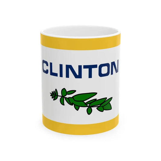Flag of Clinton County Michigan (United States) White Coffee Mug 11oz - Go Mug Yourself