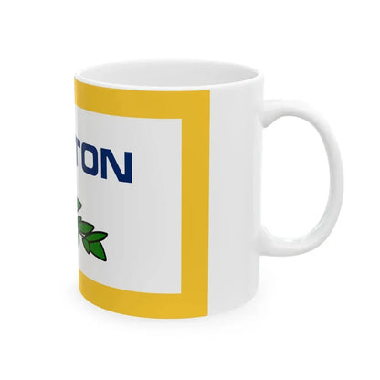 Flag of Clinton County Michigan (United States) White Coffee Mug - Go Mug Yourself
