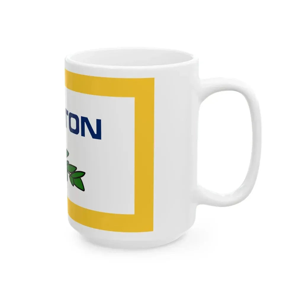 Flag of Clinton County Michigan (United States) White Coffee Mug - Go Mug Yourself