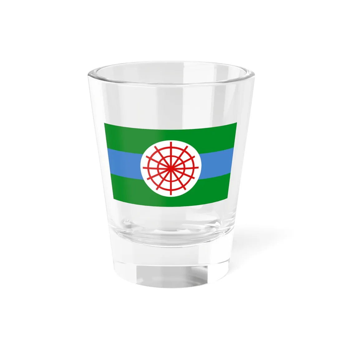 Flag of Clinton Iowa (United States) Shot Glass 1.5oz 1.5oz - Go Mug Yourself