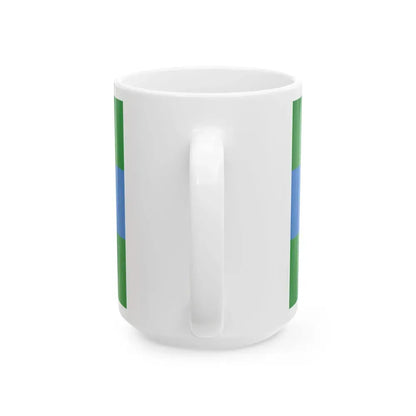 Flag of Clinton Iowa (United States) White Coffee Mug - Go Mug Yourself