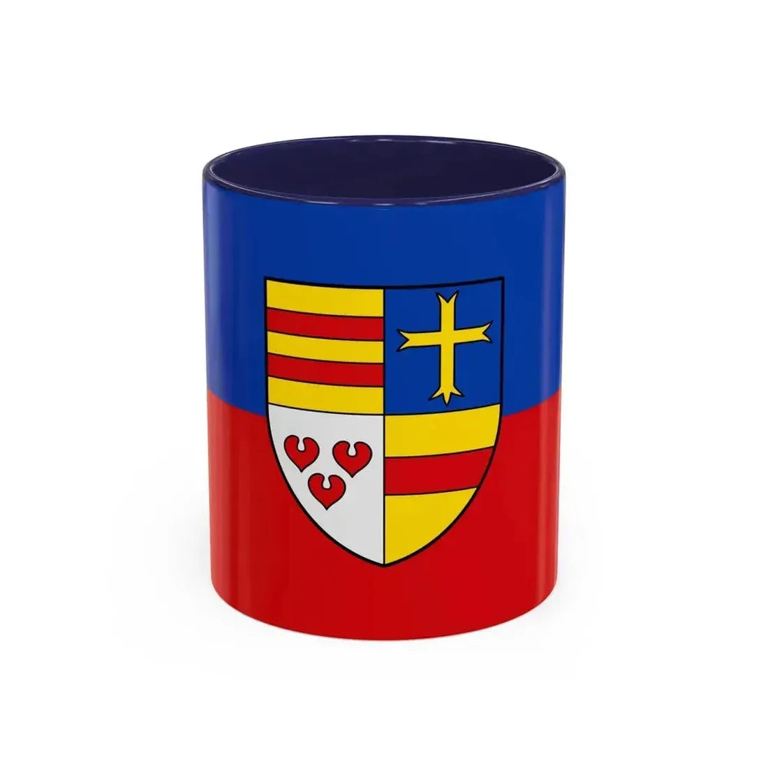 Flag of Cloppenburg Germany - Accent Coffee Mug 11oz Navy - Go Mug Yourself