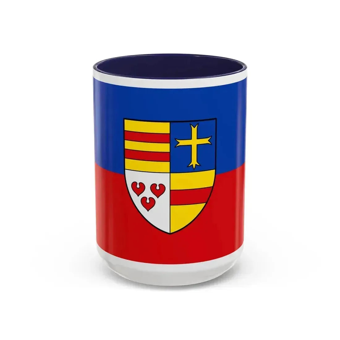 Flag of Cloppenburg Germany - Accent Coffee Mug 15oz Navy - Go Mug Yourself