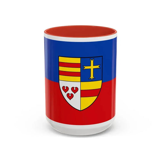 Flag of Cloppenburg Germany - Accent Coffee Mug 15oz Red - Go Mug Yourself